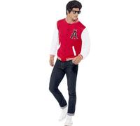 Rockabilly 1950s Tops / Jacket Mens Fancy Dress 50s Retro Vintage Adults Costume
