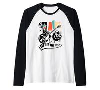 Rockabilly 50s Clothes Doo Wop Rock and Roll Vintage 1950s Raglan Baseball Tee