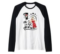 Rockabilly 50s Clothes Doo Wop Rock and Roll Vintage 1950s Raglan Baseball Tee