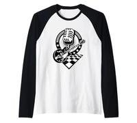 Rockabilly 50s Party Rock and Roll Vintage 60s Doo Wop Retro Raglan Baseball Tee