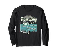 Rockabilly 50s Rebel Classic Rock N Roll Style Long Sleeve T-Shirt