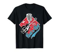 Rockabilly 50s Rock and Roll Dance Doo Wop Retro Guitar Rock T-Shirt