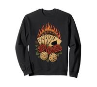 Rockabilly Casino Gothic Gambling Vintage Poker Sweatshirt