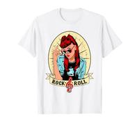 Rockabilly Clothing For Men Women Sock Hop Dance Pin Up Girl T-Shirt
