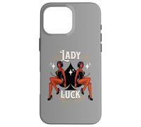 Rockabilly Devil Girl Lady Lucky Spade Retro Vintage Casino Case for iPhone 16 Pro Max