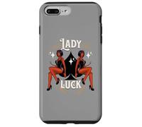 Rockabilly Devil Girl Lady Lucky Spade Retro Vintage Casino Case for iPhone 7 Plus/8 Plus