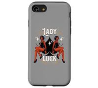 Rockabilly Devil Girl Lady Lucky Spade Retro Vintage Casino Case for iPhone SE (2020) / 7/8