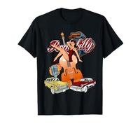 Rockabilly double bass PinUp T-Shirt