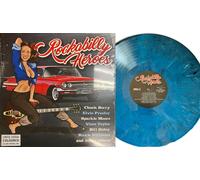 ROCKABILLY HEROES LP Various RECORD STORE DAY 2024 Blue Marbled Vinyl ELVIS Chuc