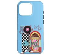 Rockabilly Lets Go To The Hop 1950's Classic Jukebox Blue Case for iPhone 16 Pro
