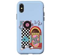 Rockabilly Lets Go To The Hop 1950's Retro Classic Jukebox Case for iPhone X/XS