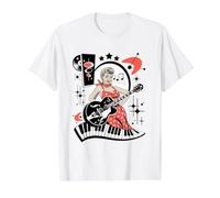 Rockabilly Retro 50s Clothing Rock and Roll Doo Wop 1950s Value Graphic T-Shirt, Men, White, XL