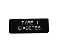 RockaDex Medical Alert Type 1 Diabetes - Watch Sleeve Alert x 2 Pack Suits Most Bands., Black, 2 Count (Pack of 1), Modern