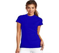 RockBerry® Ladies Cotton T Shirt Casual Premium Soft Women’s Tee Shirt(12, Royal)