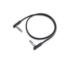 ROCKBOARD by Warwick Flat TRS Cable - 60 cm / 23 5/8" Black Audio Cable