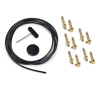 RockBoard PatchWorks Solderless Patch Cable Set - 300 cm / 118 7/64 Inch Cable + 10 Plugs - Gold