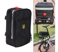 RockBros 12L Bicycle Rear Rack Bag - Ripstop Oxford, Quick-Release, Top Pocket, Elastic Under-Strap, Reflective Strip