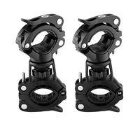 ROCKBROS 2 Pieces Bike Torch Clamp,Flashlight Mount, Bike Light Holder, 360° Rotatable Bicycle Light Bracket for Handlebar Diameter 20-35mm