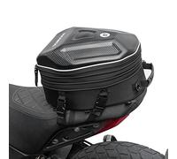 ROCKBROS 20-35L Motorbike Saddle Bag Hard Shell Waterproof Motorcycle Tail Bag with Rain Cover for Storage, Travel, Cycling