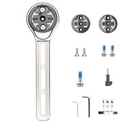 ROCKBROS Aero Bike Computer Mount Titanium Out Front Road Bike Computer Extended Lightweight Handlebar Mount Compatible With For Garmin, Wahoo, Bryton, Action Cameras, Lights 27g