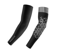 ROCKBROS Arm Sleeves UV Protection Arm Protectors for Fragile Skin Thin Skin Tattoo Cover Up Compression Arm Sleeves for Women Men Gaming Sleeves for Gardening, Cycling, M-XL, Black White