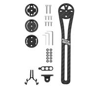ROCKBROS Bicycle Computer Mount Handlebar Mount Carbon Fiber Handlebar Extension Mount Compatible with Garmin, Bryton, Igpsport, Giant computers, Action Cameras and Bike Lights