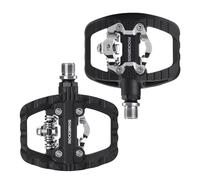 ROCKBROS Bicycle Pedals Dual Function, Clipless Pedals SPD and Flat Foot Levers Non-slip, Cleat Set Included Lightweight Nylon Large Contact Surface 9/16 inch for MTB, Gravel Bike, Road Bike