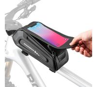 ROCKBROS Bike Frame Bag, Bike Phone Holder, Sensitive Touch Screen Bicycle Handlebar Pouch for Smartphone Up to 6.8 Inch Cycling Accessories Fit for Mountain, Racing, E-Bikes, 1.7L