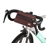 ROCKBROS Bike Handlebar Bag Bicycle Front Holder Top Tube Satchel for Mountain Road Bike Cycling Storage Bag with 3 Hook and Loop Fasteners 6 Colors 1.4L