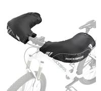 ROCKBROS Bike Handlebar Mitts, Water-repellent, Windproof Handlebar Mittens | Thickened Fleeced, Thermal, Reflective Cycling Gloves Universal Fit for Road, MTB, E-bike, Scooter, Motorcycle