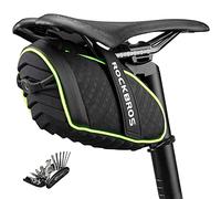 ROCKBROS Bike Saddle Bag, Under Seat Bicycle Bag, Bike Repair Tool Kits Bicycle Tail Pack, Portable Storage Pouch 1L Reflective and Ultralight