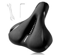 ROCKBROS Bike Seat Cushion Comfortable Mountain Bike Saddle Ergonomic Wide Bicycle Seat Shock-absorbing Gel Padded Bicycle Saddle Cushion for Men Women, Road Bikes Exercise Bikes MTB BMX