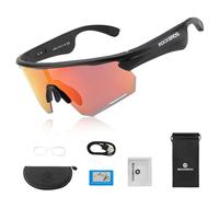ROCKBROS Bluetooth Cycling Glasses Polarized Smart Glasses for Men and Women Open Ear Sound for MTB Road Bike Climbing Fishing Running