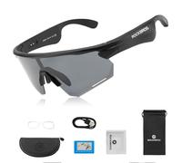 ROCKBROS Bluetooth Cycling Glasses Polarized Smart Glasses for Men and Women Open Ear Sound for MTB Road Bike Climbing Fishing Running
