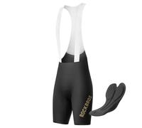 ROCKBROS Cycling Bib Shorts Men’s Padded High-Elastic and Breathable Bicycle Pants Comfortable Padded Cycling Endurance Shorts with Pocket Quick Dry Summer M-3XL Black