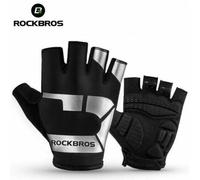 ROCKBROS Cycling Bike Half Finger Gloves SBR Shockproof, MTB Road Bicycle Riding