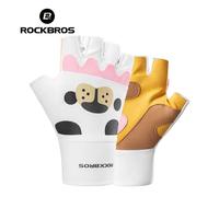 ROCKBROS Cycling Half Finger Gloves Kids Bike Bicycle Mitts Children Comfortable