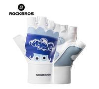 ROCKBROS Cycling Half Finger Gloves Kids Bike Bicycle Mitts Children Comfortable