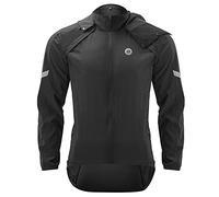 ROCKBROS Cycling Jacket Windproof, Sunproof Coat Detachable, Breathable Highly Visible Reflective Design Bike Jacket for Cycling Riding Walking Running Outdoor Activities Black M-4XL