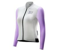ROCKBROS Cycling Jersey Ladies Long Sleeve Cycling Jersey Summer Cycling Jacket Cycling Jersey Road Bike Jersey with 3 Back Pockets MTB Cycling Clothing Breathable