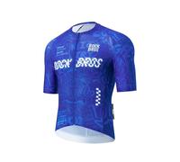 ROCKBROS Cycling Jersey Men's Short Sleeve Summer Bicycle Tops Lightweight Elastic Quick Dry Breathable Cycling Shirt 3 Back Pockets for MTB Road Racing City Gravel Bike
