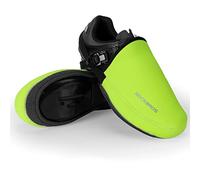 ROCKBROS Cycling Shoe Covers, Cycling Overshoes Water Resistant, 1 Pair Bike Windproof Strapped Half Shoe Cover, Bicycle Thermal Toe Covers, Warmer Unisex Resilient Riding Durable MTB Road Bike Green