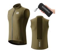 ROCKBROS Cycling Vest Women Men Gilet Bicycle Sleeveless Windbreaker Unisex Breathable Vest MTB Road Bike Tops Reflective Lightweight Waistcoat for Running Cycling and Hiking S-2XL