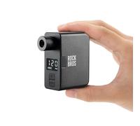 ROCKBROS Electric Bike Pump, 120 PSI Portable Mini Inflator with LED Display, Auto Stop,Tiny E-Pump for Road, Mountain, City Bike Schrader & Presta