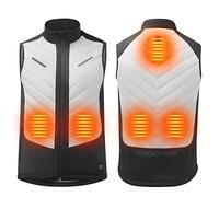 ROCKBROS Heated Vest USB Electric Heating Vest with 3 Temperature Levels Washable Heated Winter Vest for Outdoor Cycling, Hiking, Skiing Men/Women (WITHOUT POWERBANK)