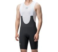ROCKBROS Men's Cycling Bib Shorts Padded High-Elastic and Breathable Bicycle Pants Comfortable Padded Cycling Bib Shorts with Pocket Quick Dry Summer Riding L Black