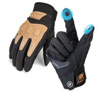 ROCKBROS Mens Cycling Gloves Touchscreen Full Finger Running Gloves MTB Shock-Absorbing Non-Slip Winter Autumn Outdoor Cycling Climbing Hiking Mitts, S-XXL