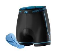 ROCKBROS Men's Cycling Shorts with 3D Padding - Breathable Padded Bike Underwear, Elastic MTB Road Cycling Shorts M-3XL Black