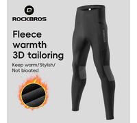 ROCKBROS Men's Fleece Thermal Cycling Pants Long Legging Bicycle Sports Trousers