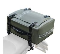 ROCKBROS Motorbike Tail Bag 100% Waterproof Motorcycle Saddle Bag Motor Rear Trunk with Shoulder Strap Pannier Bag for Luggage Storage, Motorcycling, Riding, Travel 30L Sand Green